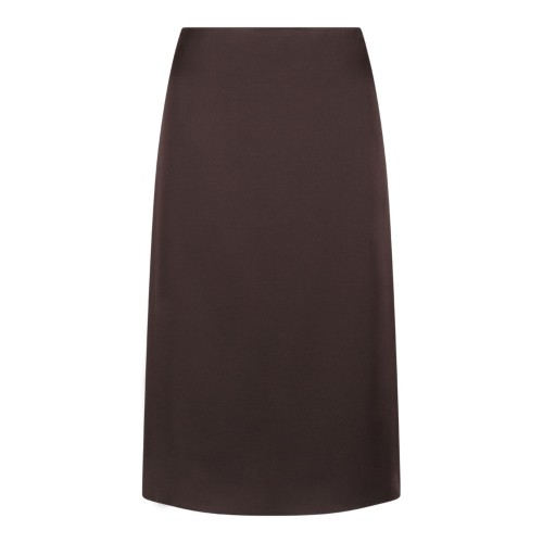 Deep Brown Pencil Skirt