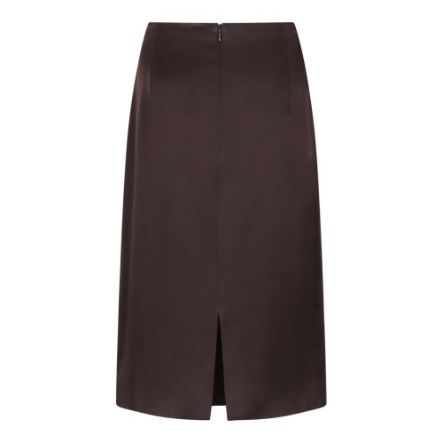 Deep Brown Pencil Skirt 2