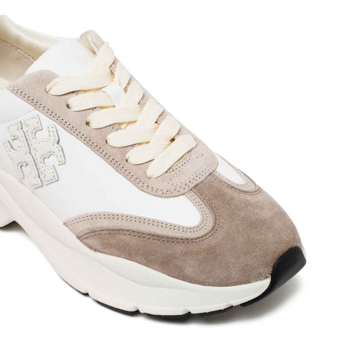 White and Cream Good Luck Sneakers