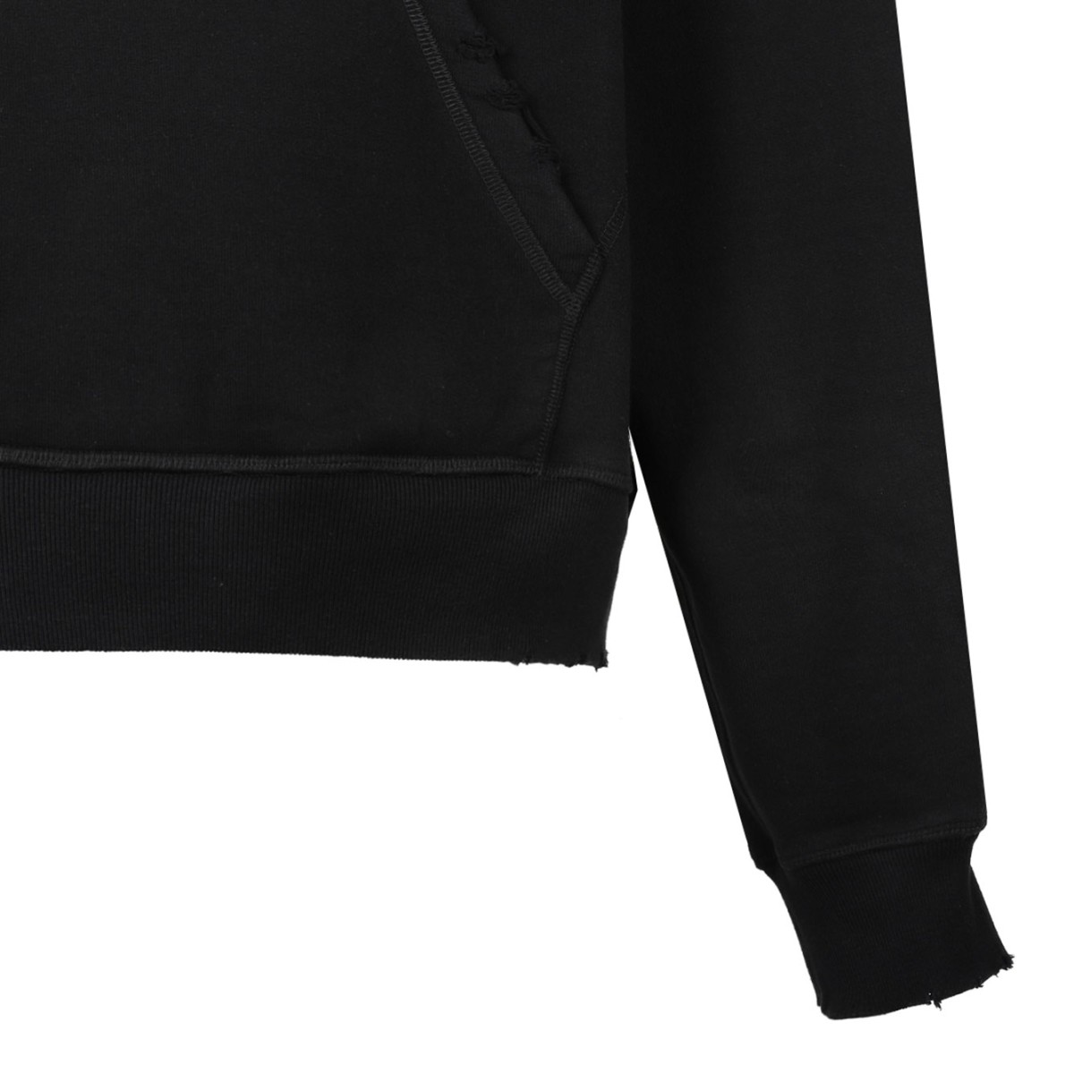 Black Selvedge Hoodie