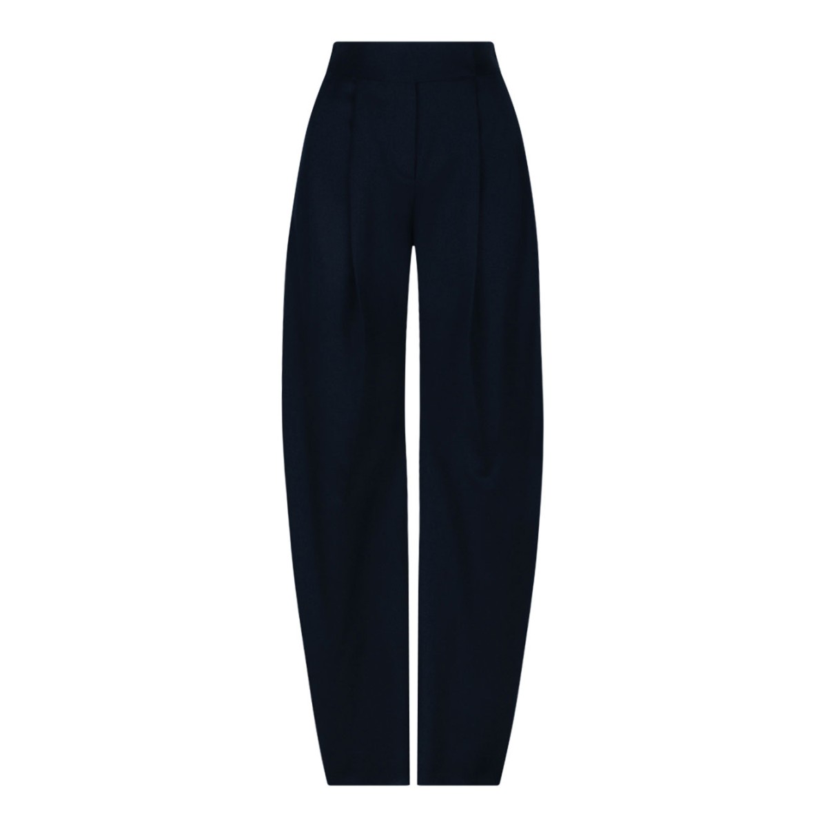 Navy Blue Pleated Trousers