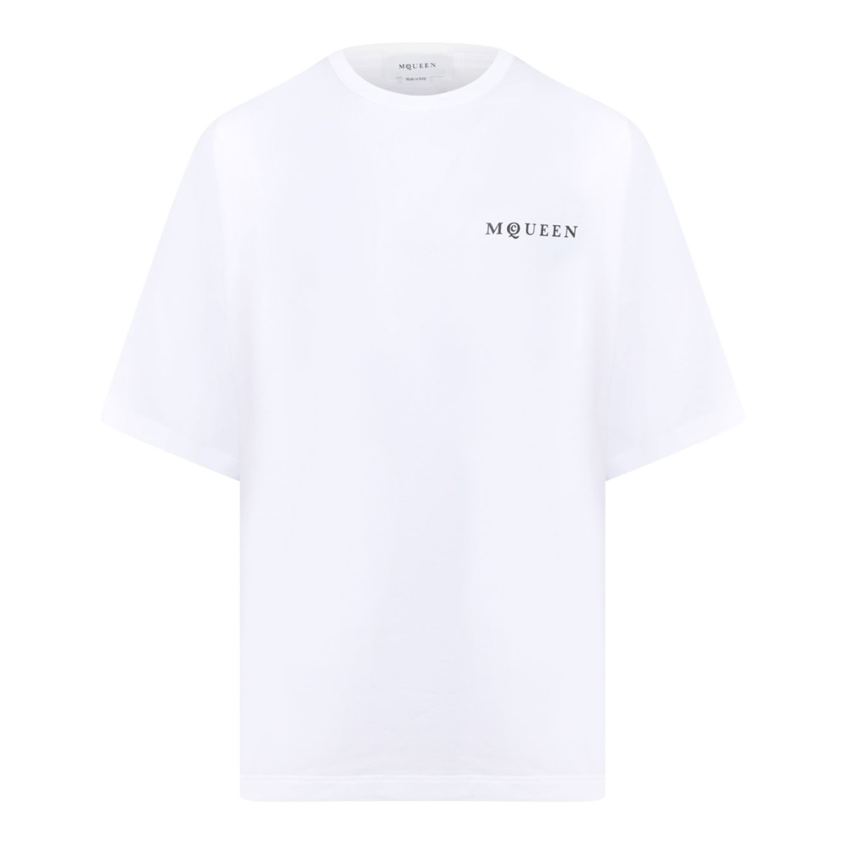 White Logo Print T-Shirt