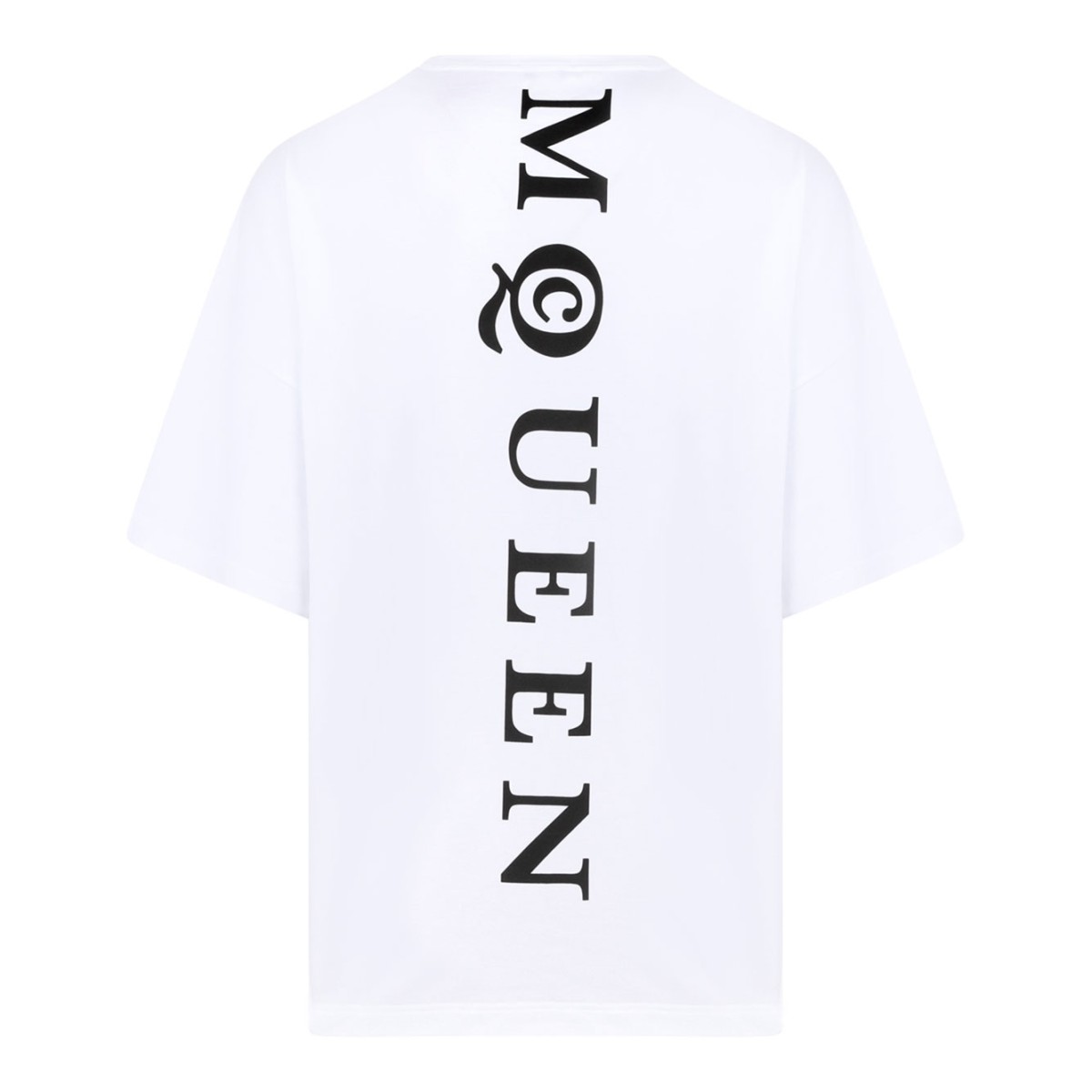 White Logo Print T-Shirt