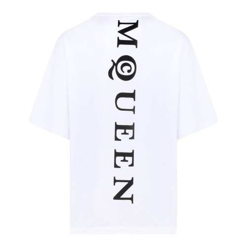White Logo Print T-Shirt
