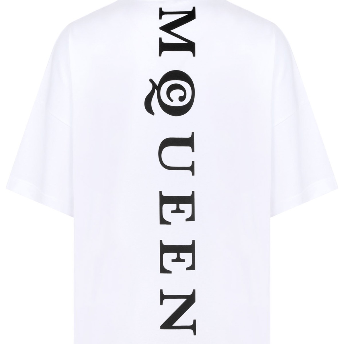 White Logo Print T-Shirt