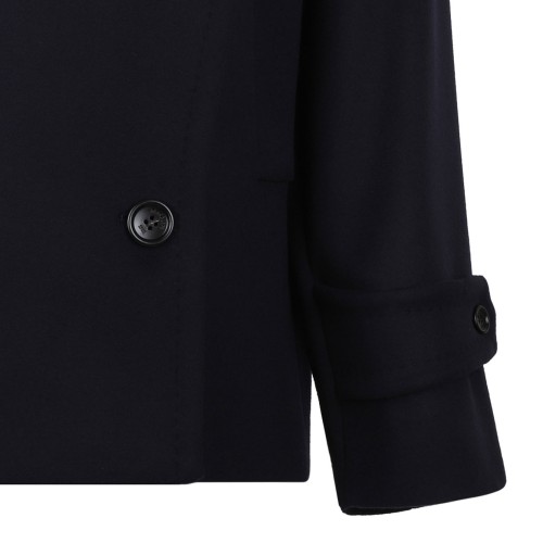 Navy Blue Oversized Trench Coat
