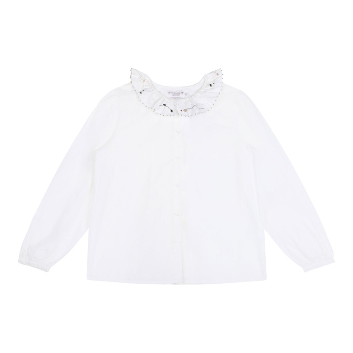 White Embroidered Shirt