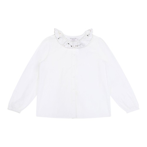 White Embroidered Shirt