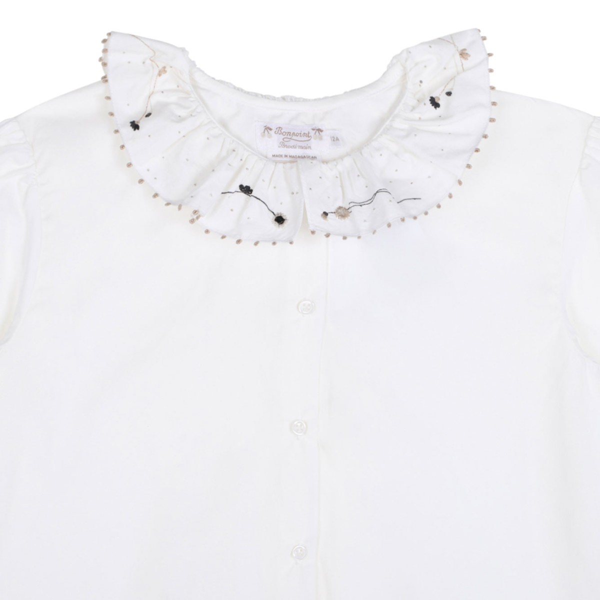 White Embroidered Shirt