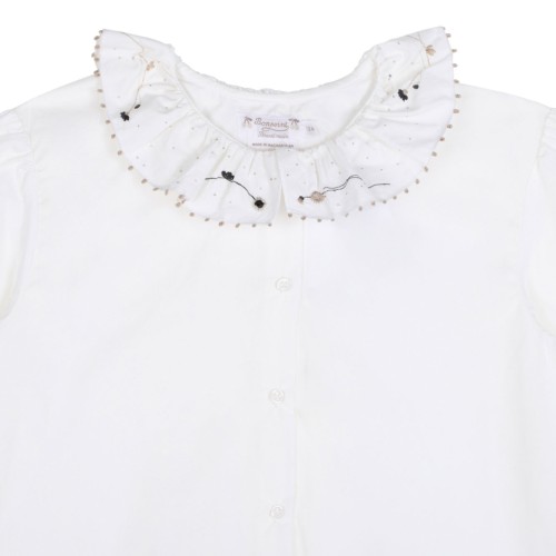 White Embroidered Shirt