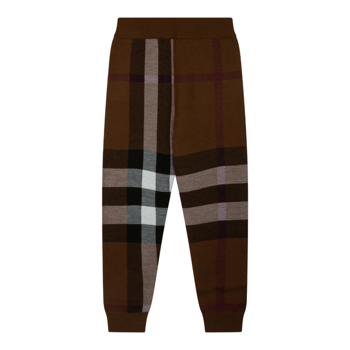 Brown Checked Pants