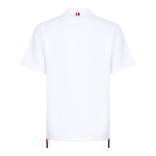 White RWB Stripe Polo Shirt 2