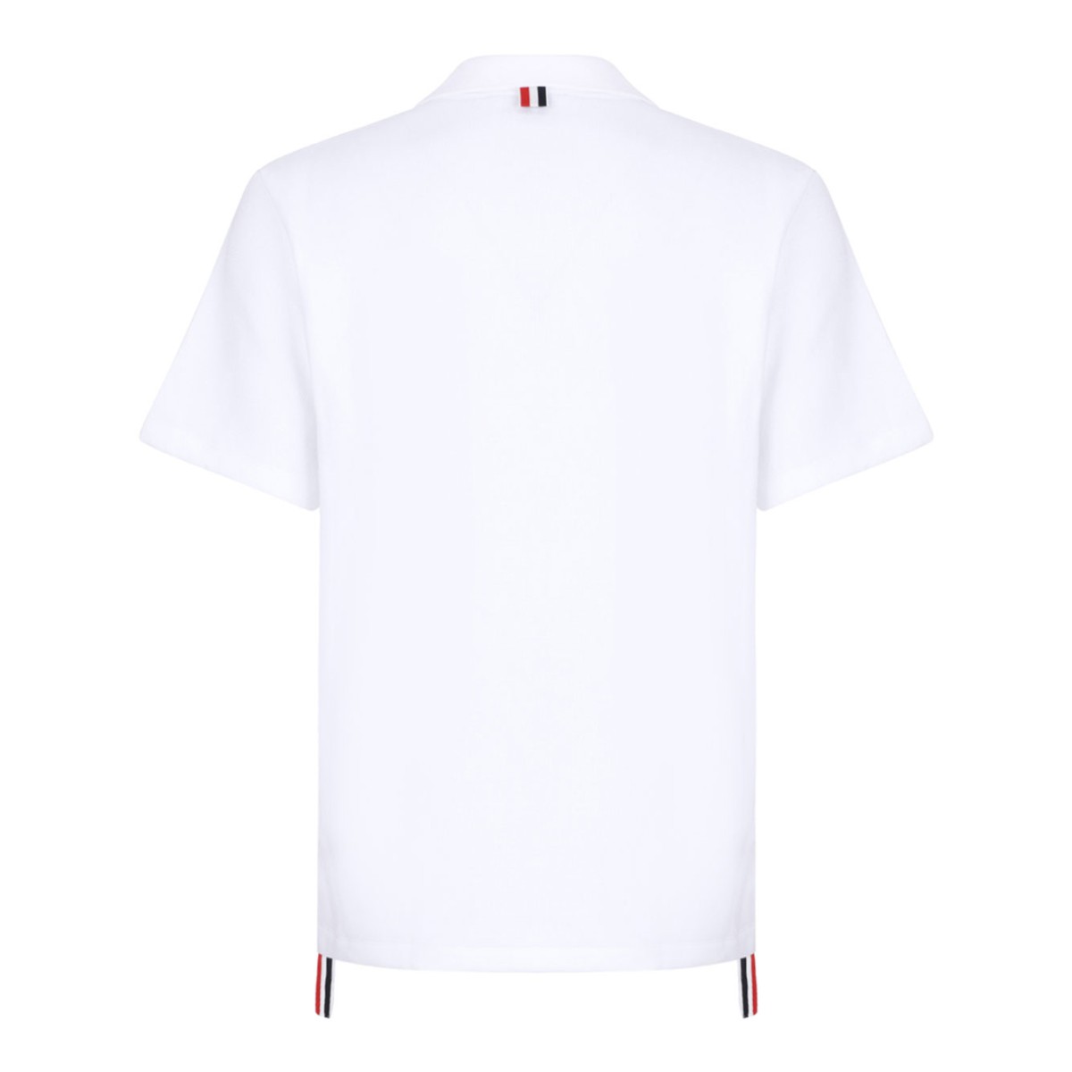 White RWB Stripe Polo Shirt