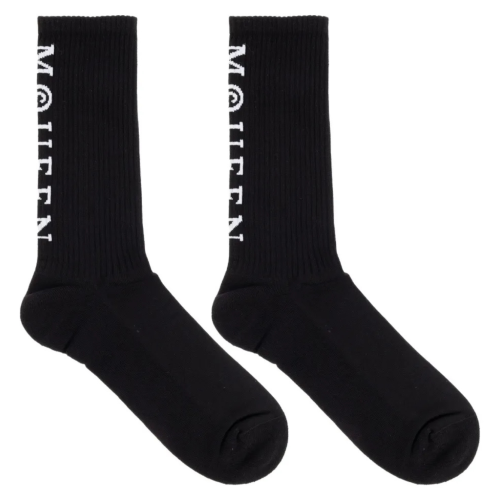 Black Socks With Decoration