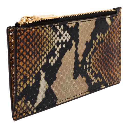 Snake Print Card Holder
