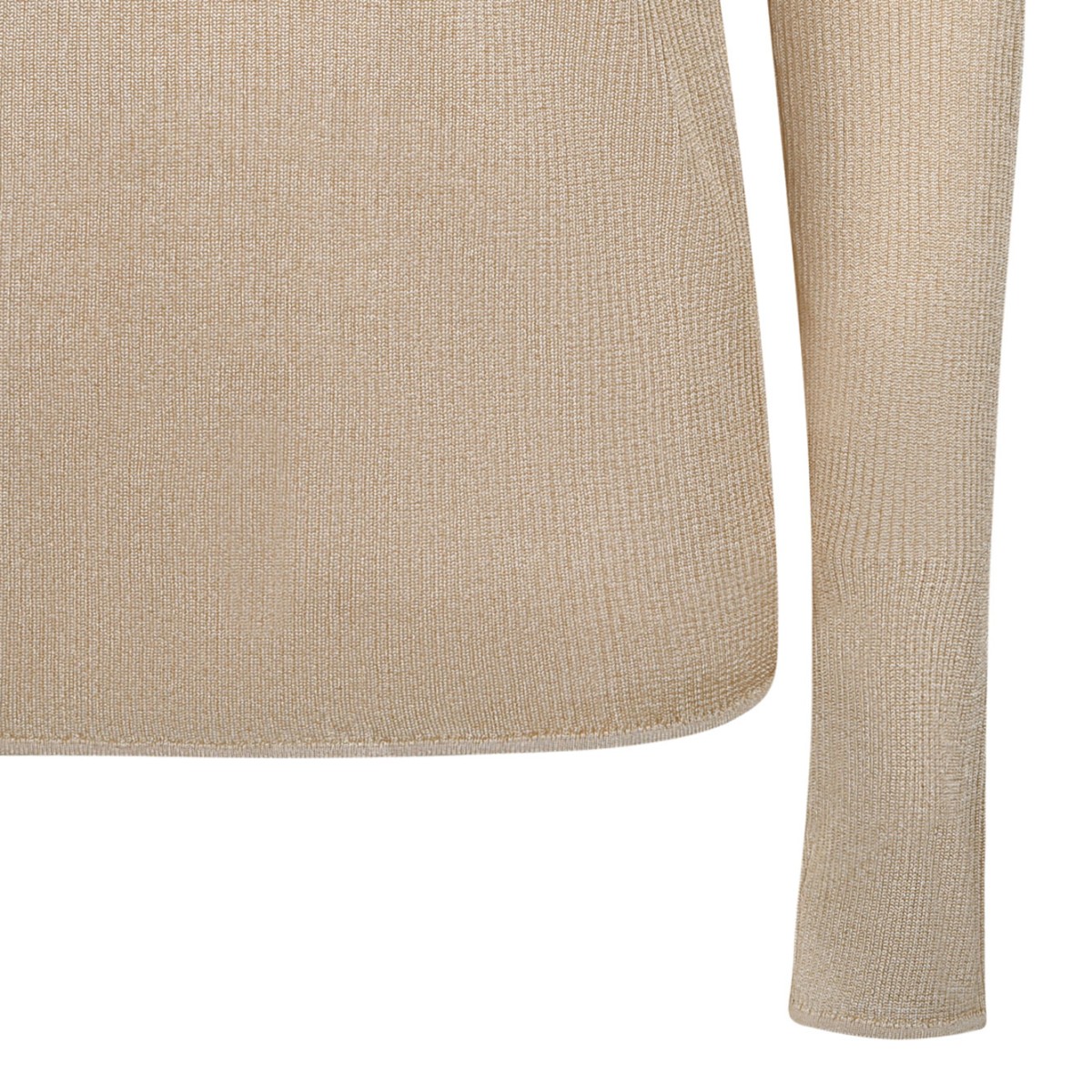 Light Beige V Neck Sweater