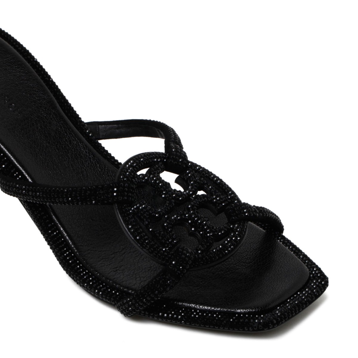 Black Miller Pav Bomb Sandal