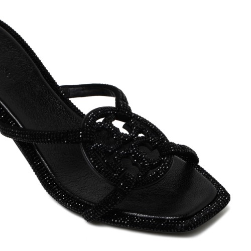 Black Miller Pav Bomb Sandal