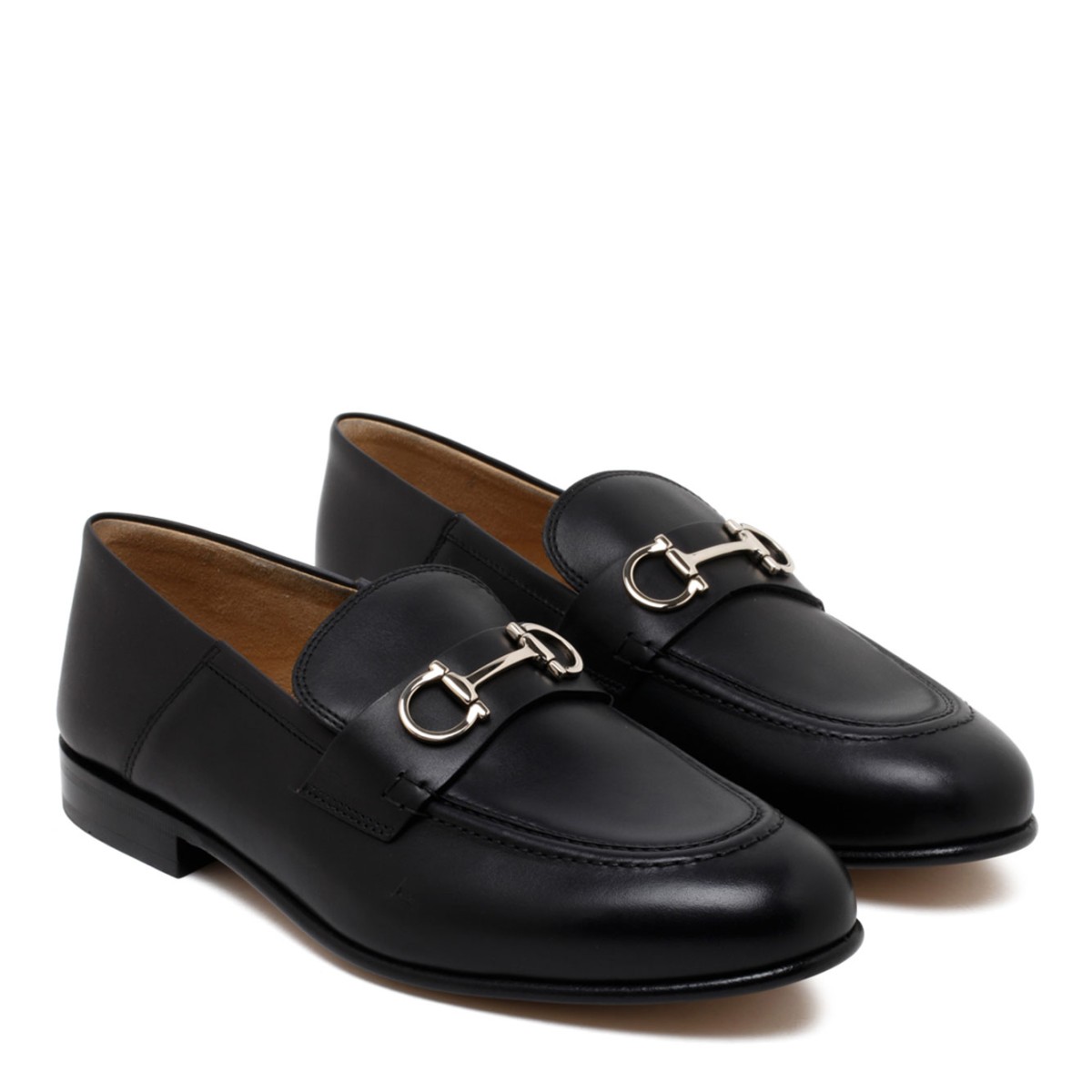 Black Elongated Loafers
