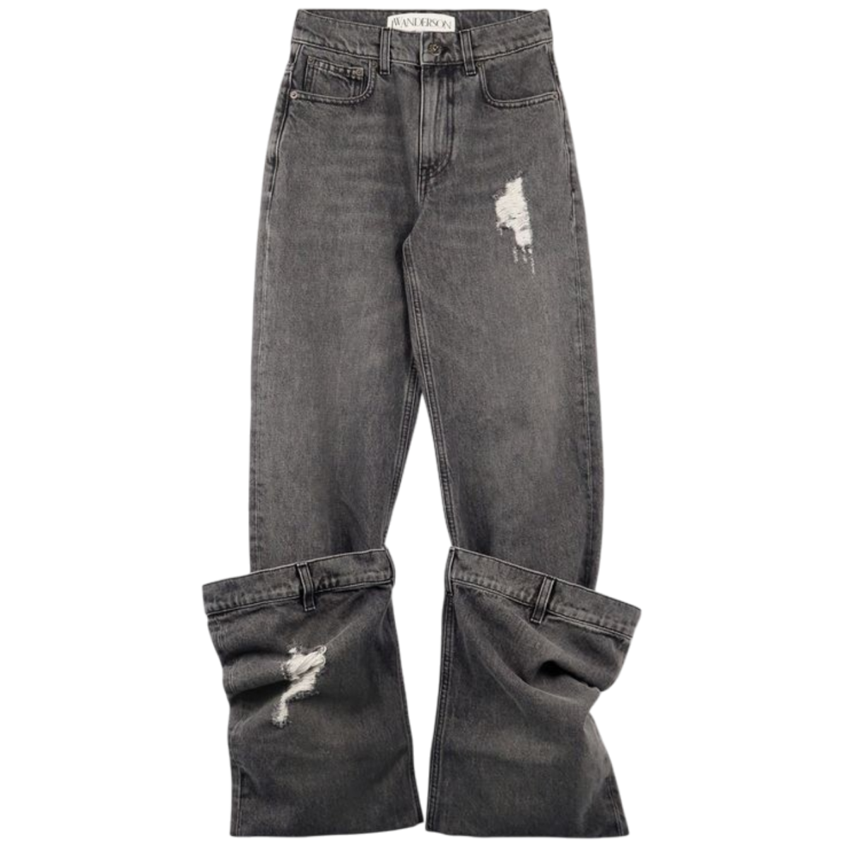 Distressed Bucket Jeans