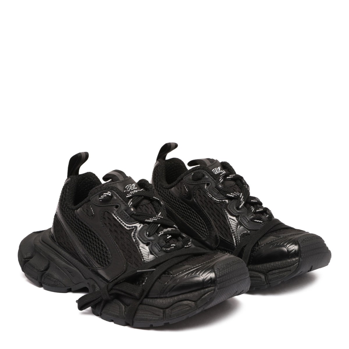 Black 3XL Sneakers With Inserts