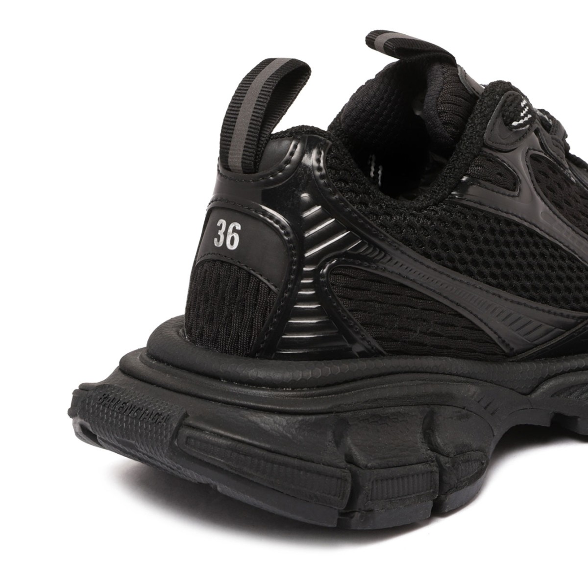 Black 3XL Sneakers With Inserts