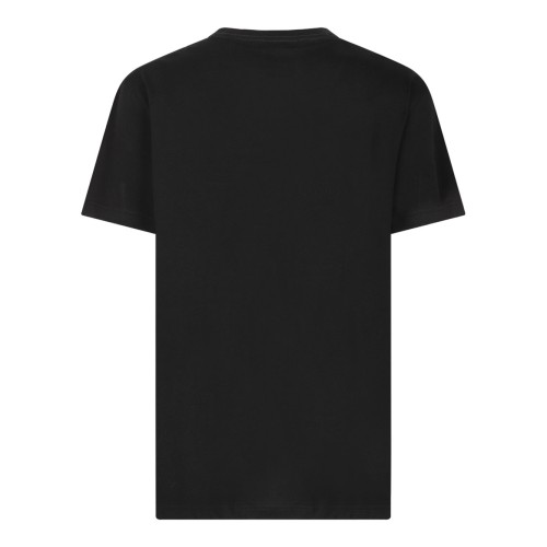 Black Flocked Logo T-Shirt 2