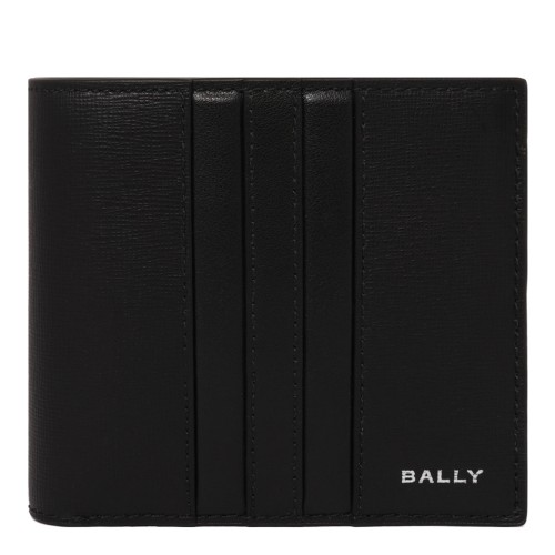 Black Logo Print Wallet
