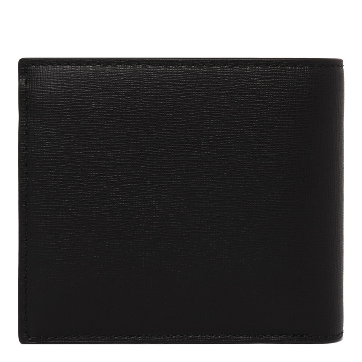 Black Logo Print Wallet