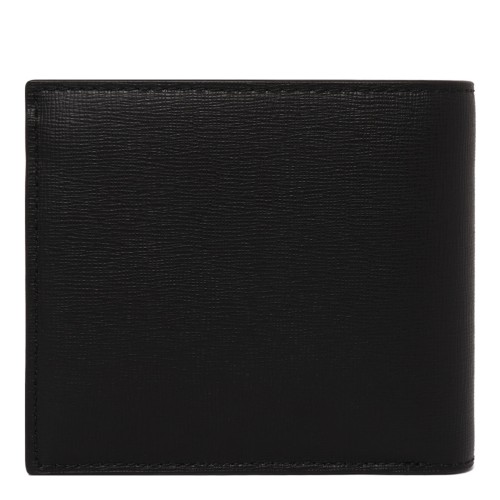 Black Logo Print Wallet