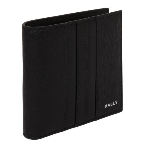 Black Logo Print Wallet