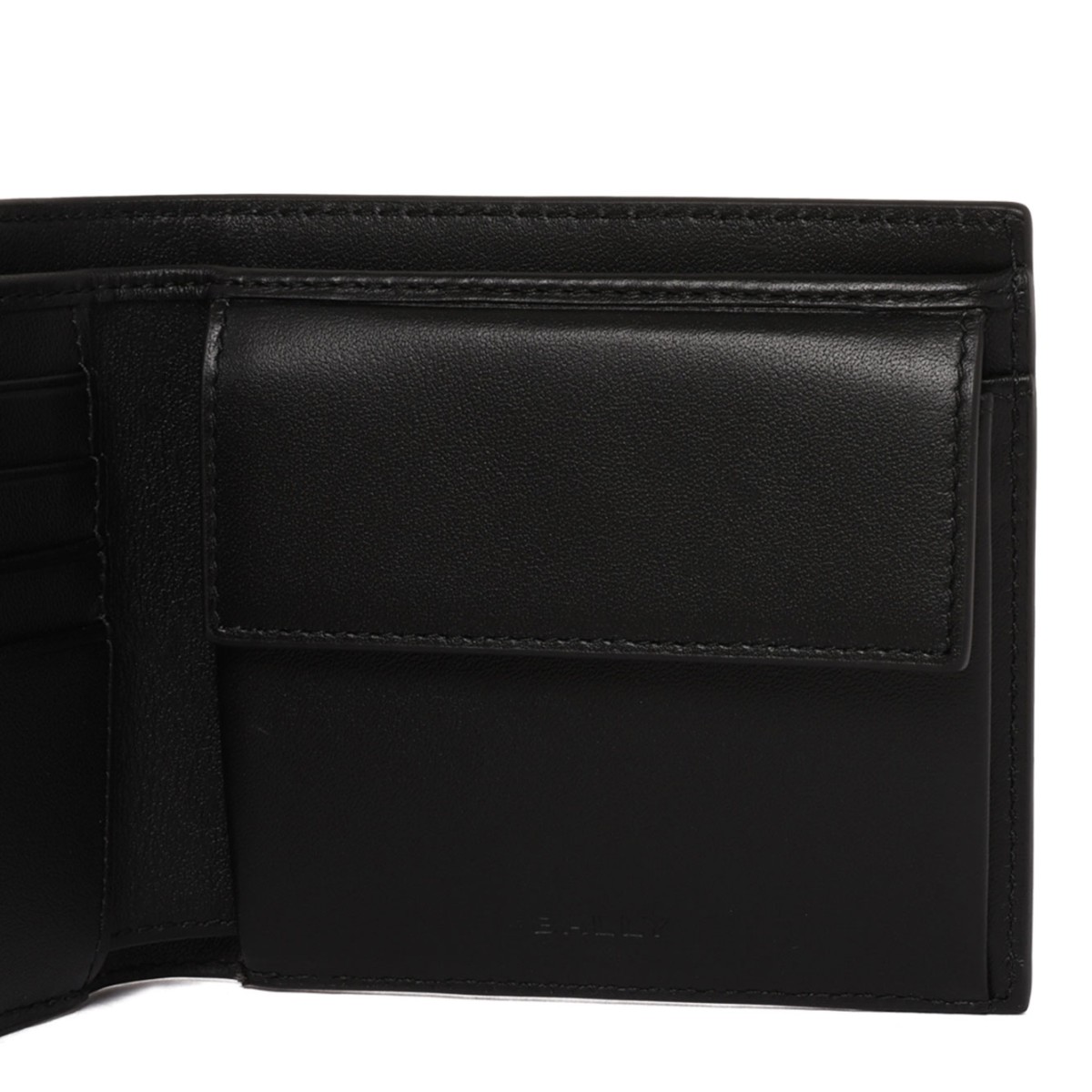 Black Logo Print Wallet