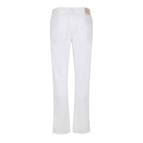 White Raw Cut Jeans 2