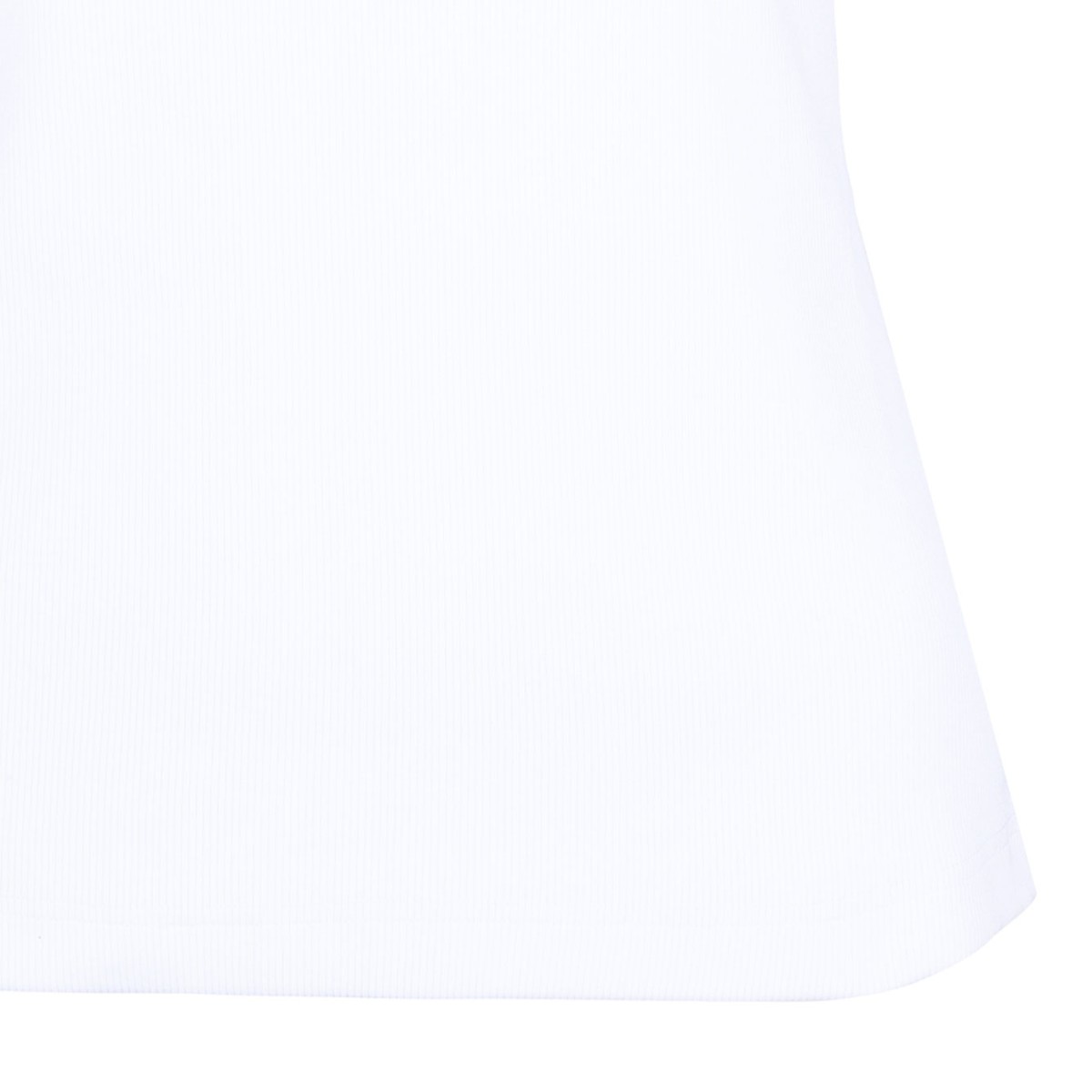 White Logo Plaque Tank Top