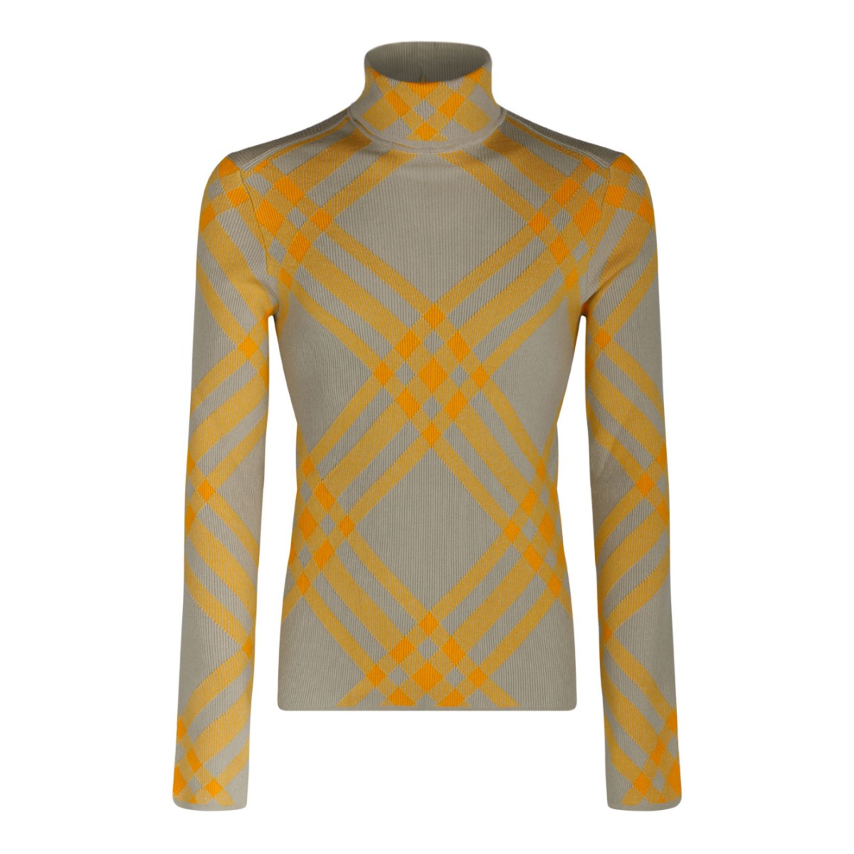 Checked Wool Blend Jumper