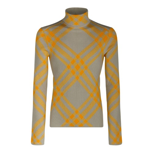 Checked Wool Blend Jumper