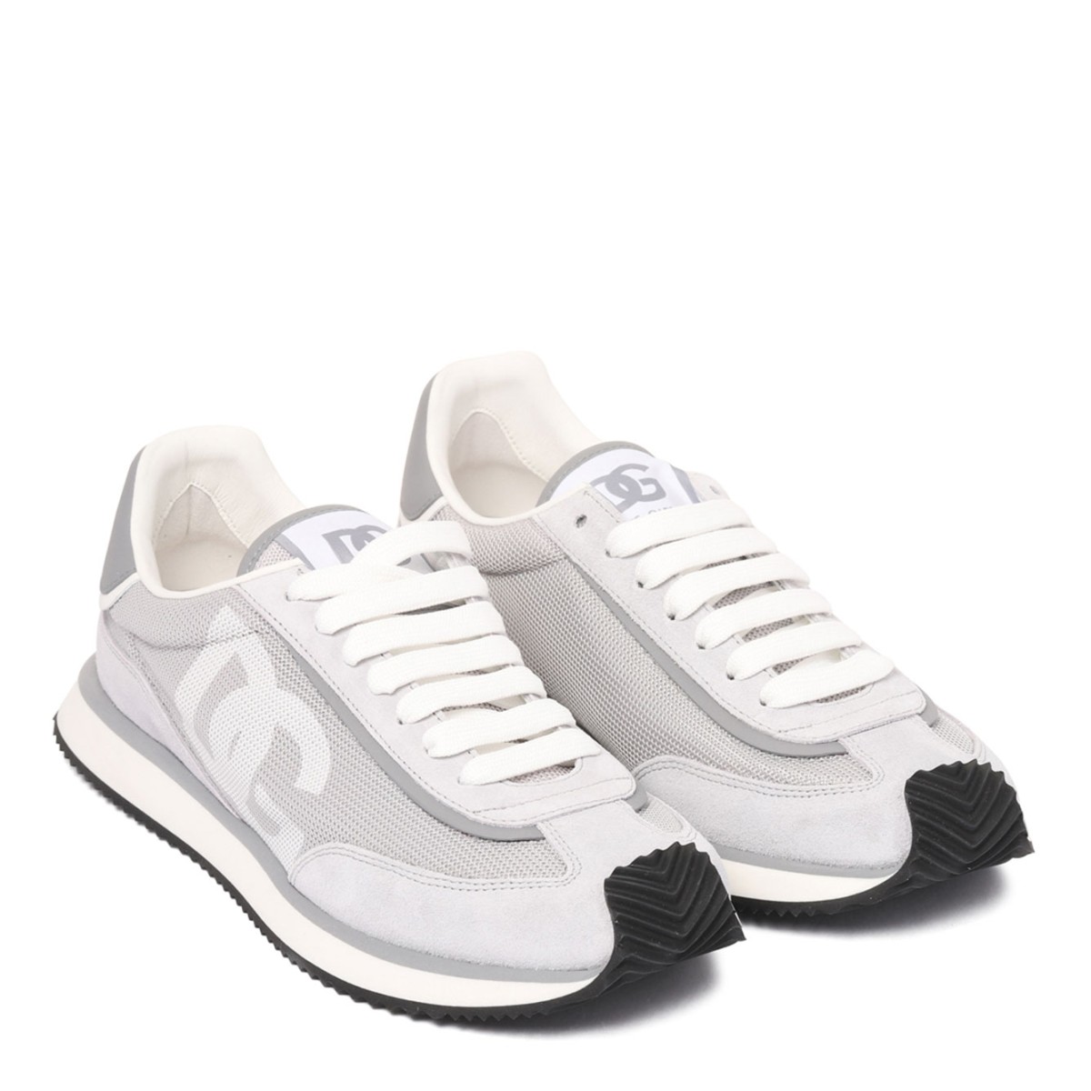 White And Grey DG Cushion Sneaker
