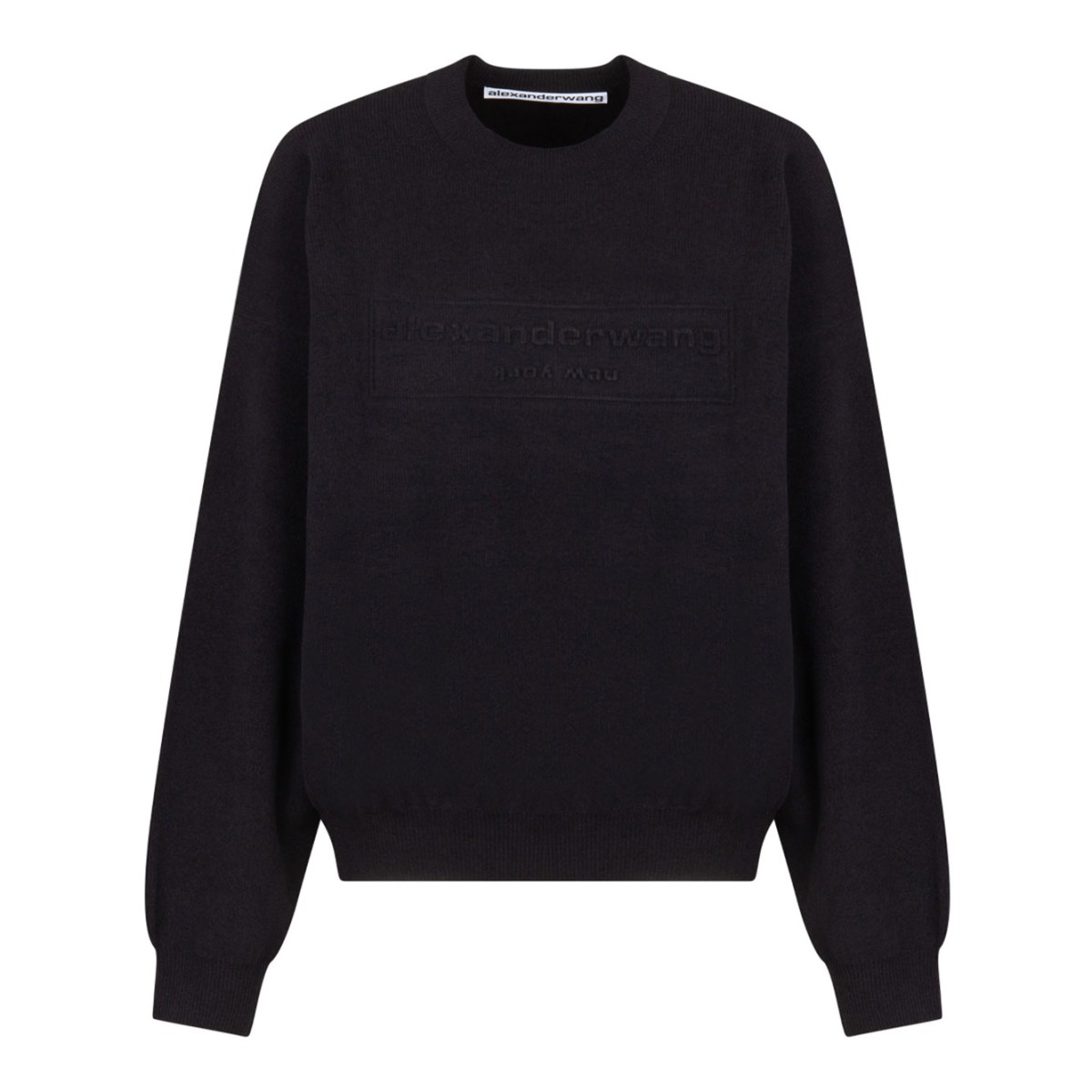 Black Logo Embossed Jumper