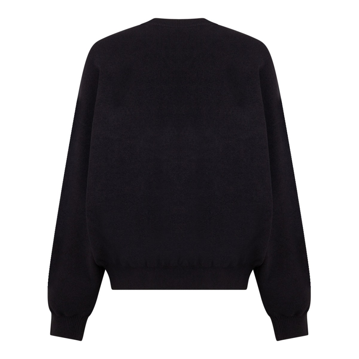 Black Logo Embossed Jumper