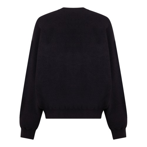 Black Logo Embossed Jumper
