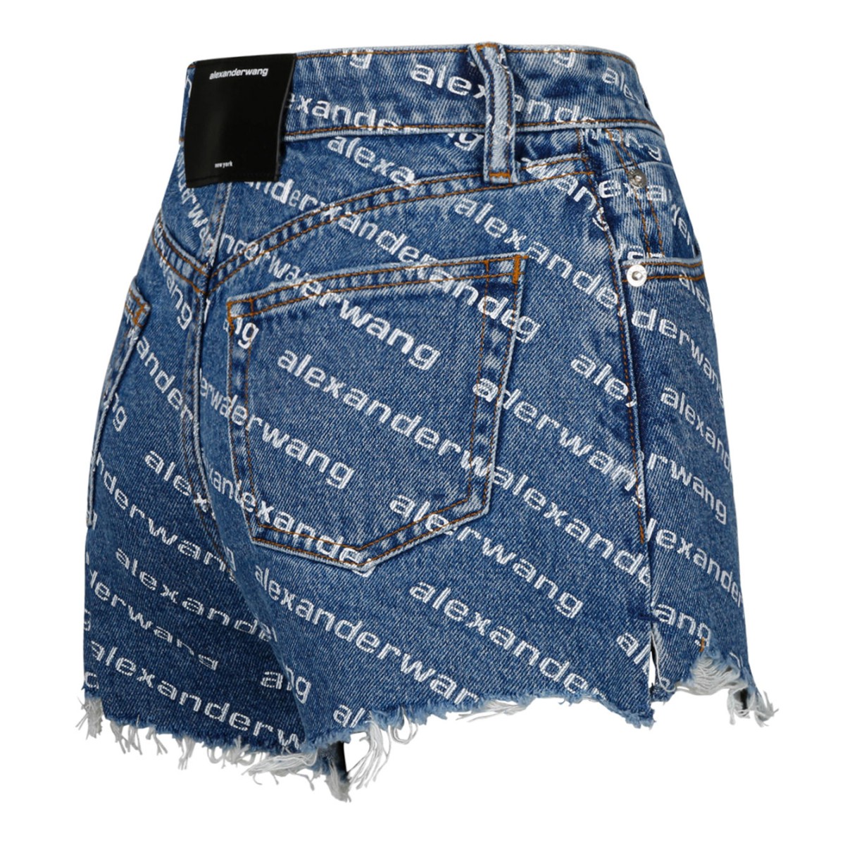 High Waisted Worn Effect Shorts