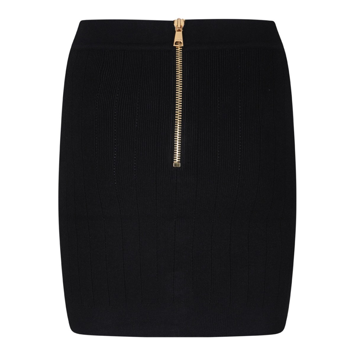 Black Knitted Miniskirt