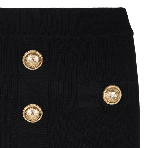 Black Knitted Miniskirt