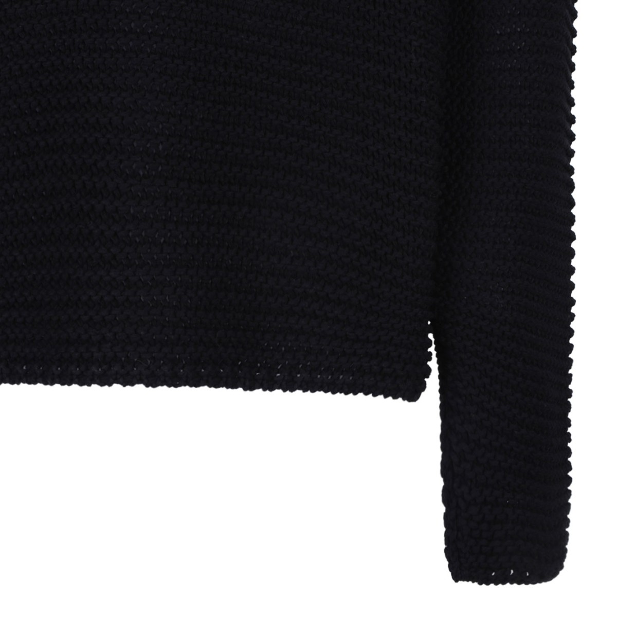 Black Logo Intarsia Sweater