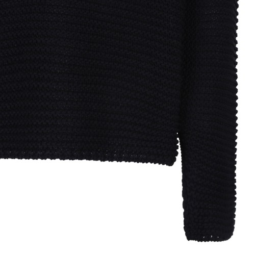 Black Logo Intarsia Sweater