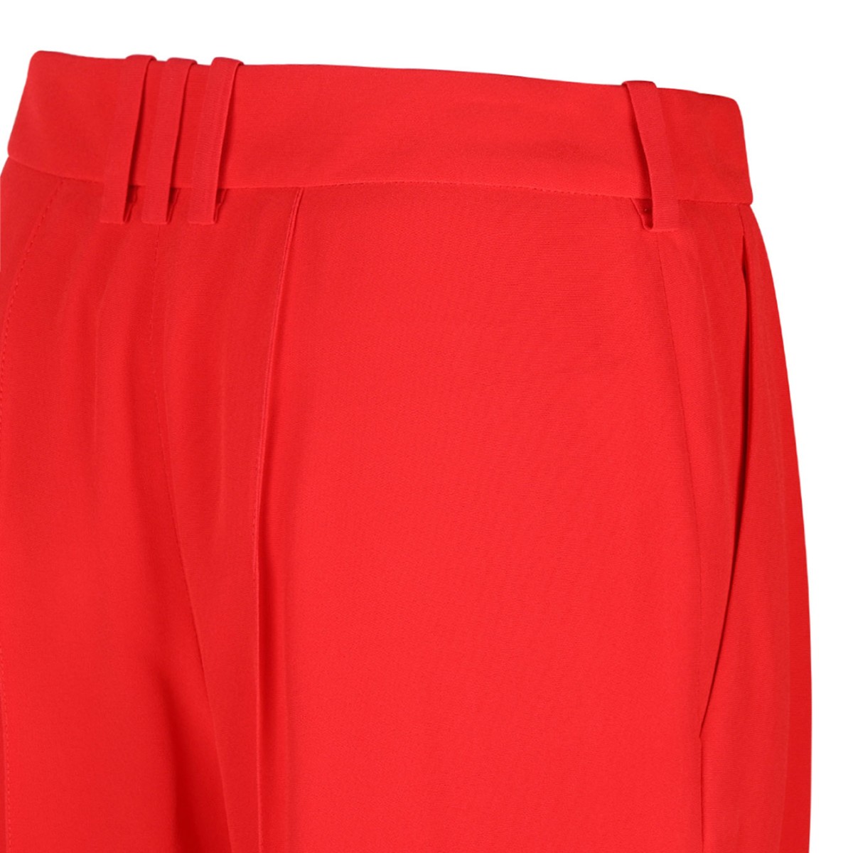 Bright Red Tailored Trousers