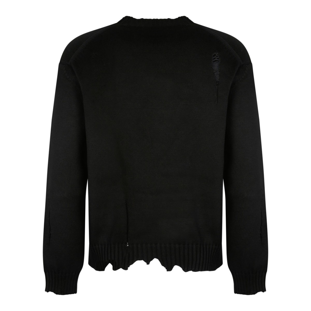 Black Skull Crew-Neck Jumper