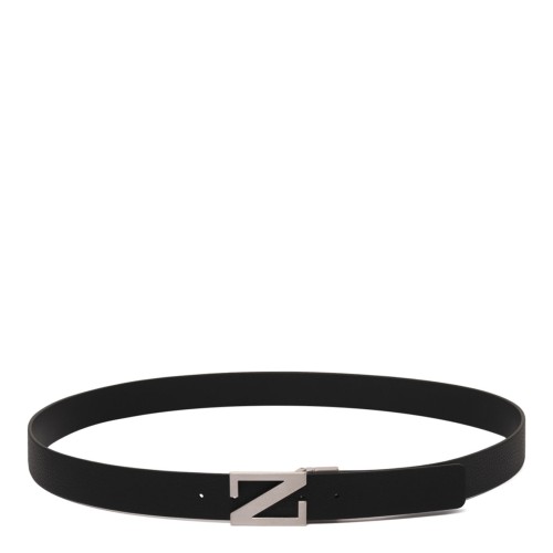 Black Monogram Buckle Belt