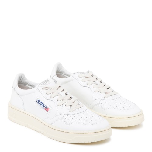 White Medalist Low Top Sneakers 2