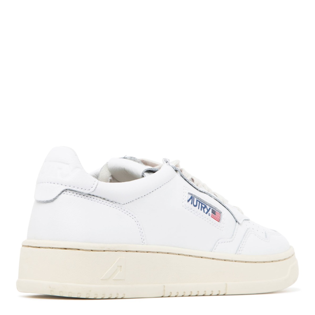 White Medalist Low Top Sneakers